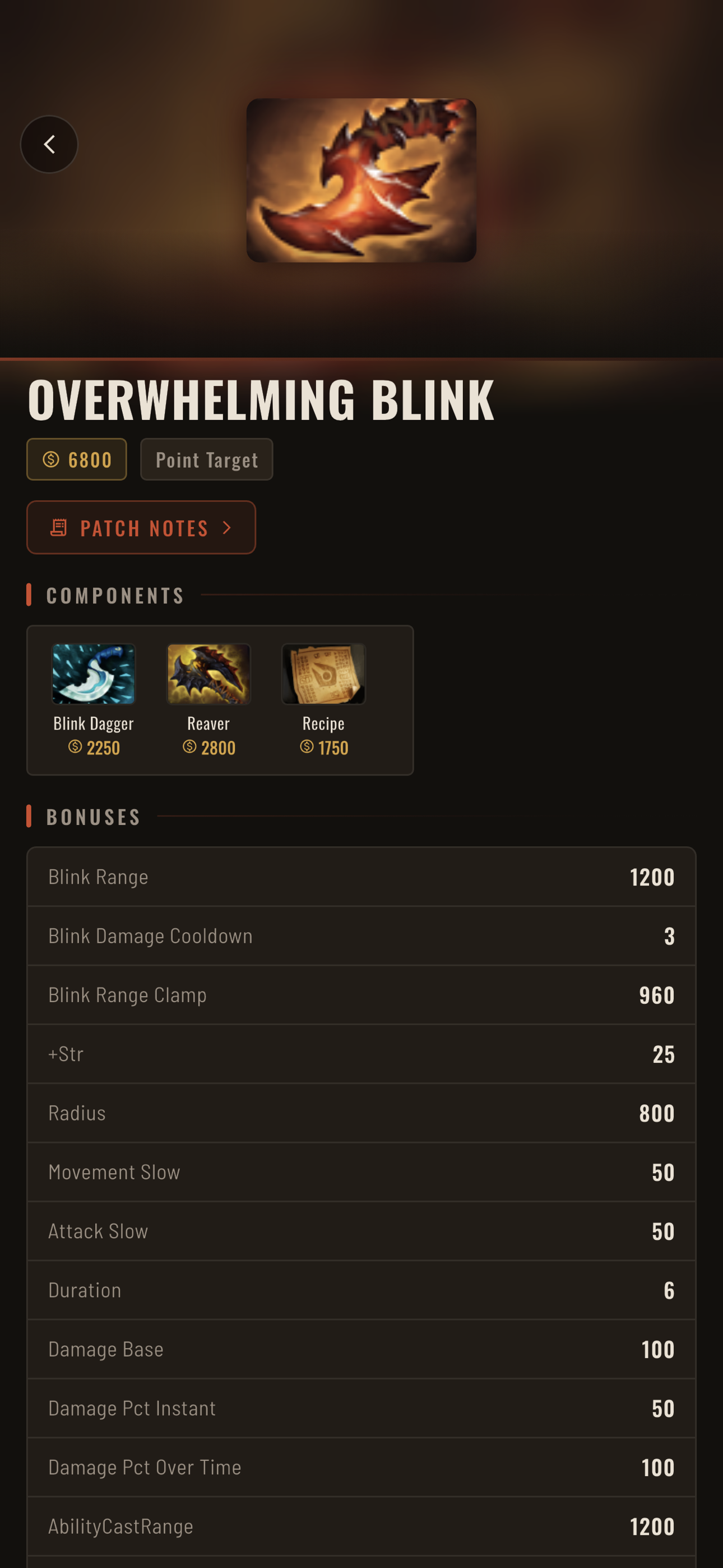 Item Recipe